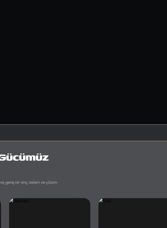 Özfatihler Vinç Kurumsal Web Sitesi – çalışmadan detay görseli