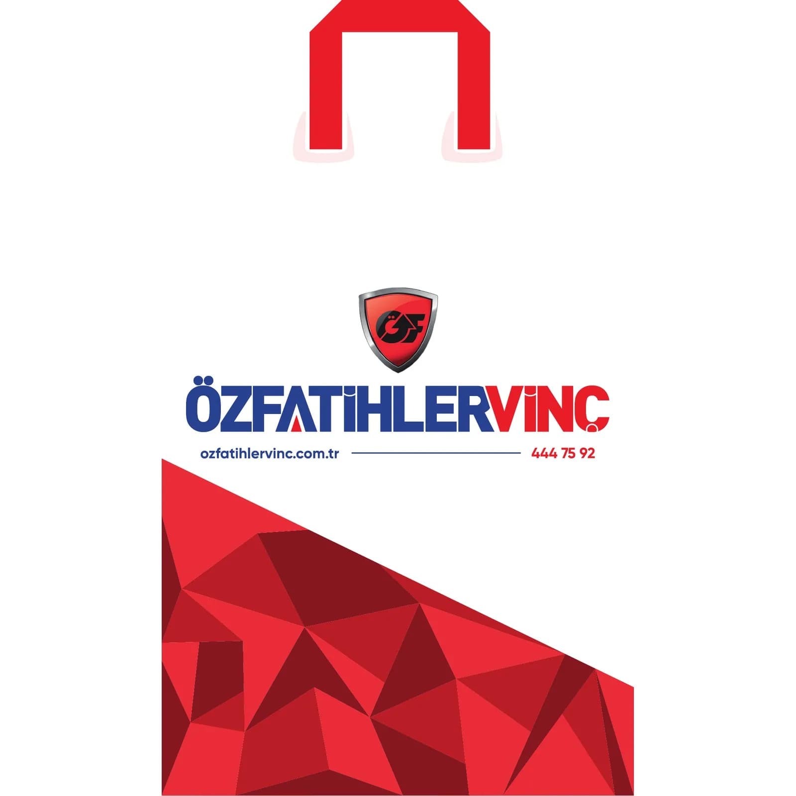 Özfatihler Vinç karton çanta baskı tasarımı