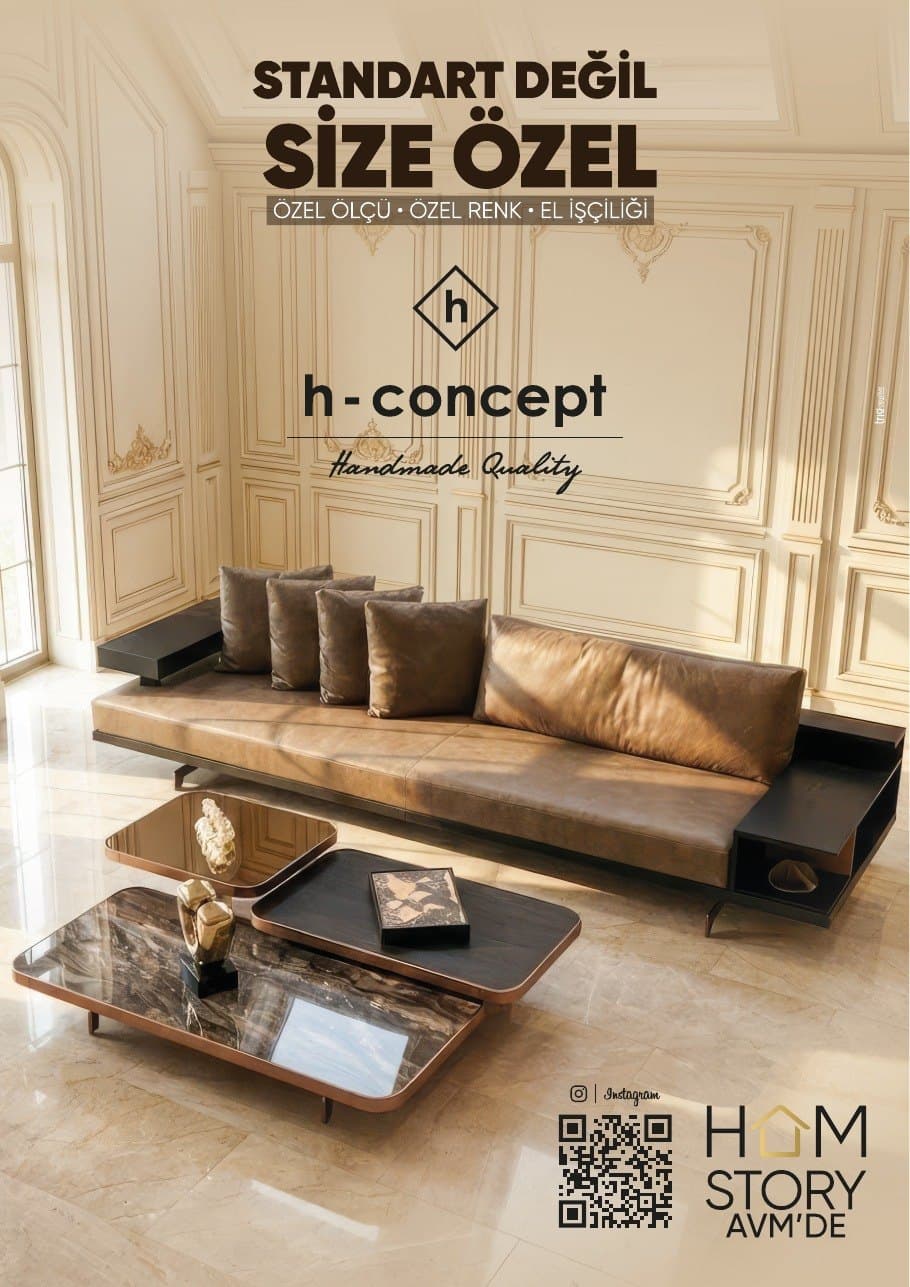 H Concept Konya asansör ekranı reklamı tasarımı