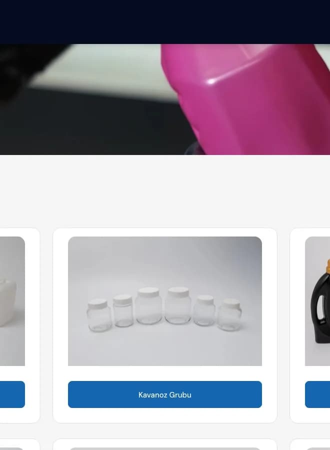 Prokap Plastik Kapak Web Sitesi Tasarımı – çalışmadan detay görseli