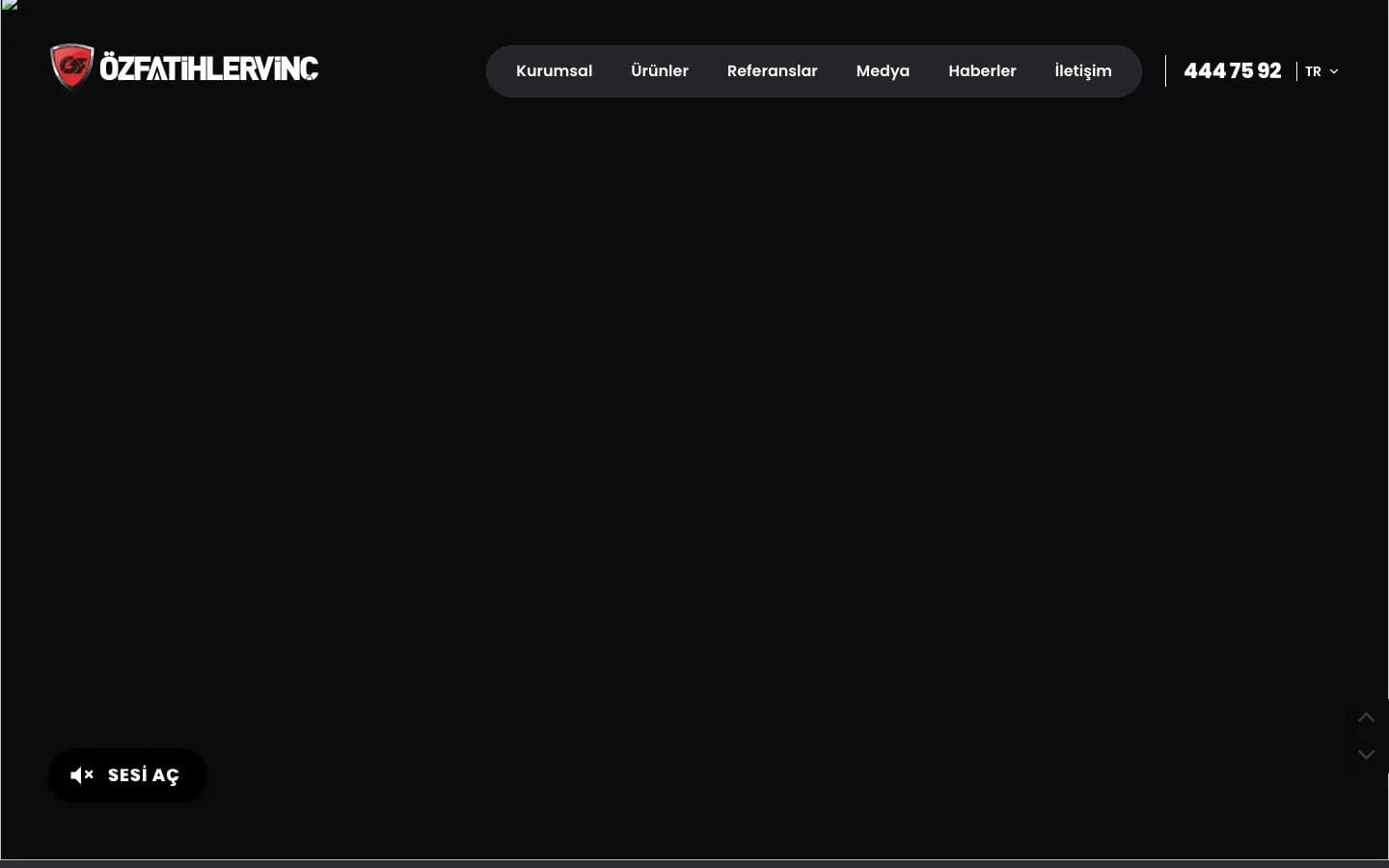 Özfatihler Vinç Kurumsal Web Sitesi – proje görseli