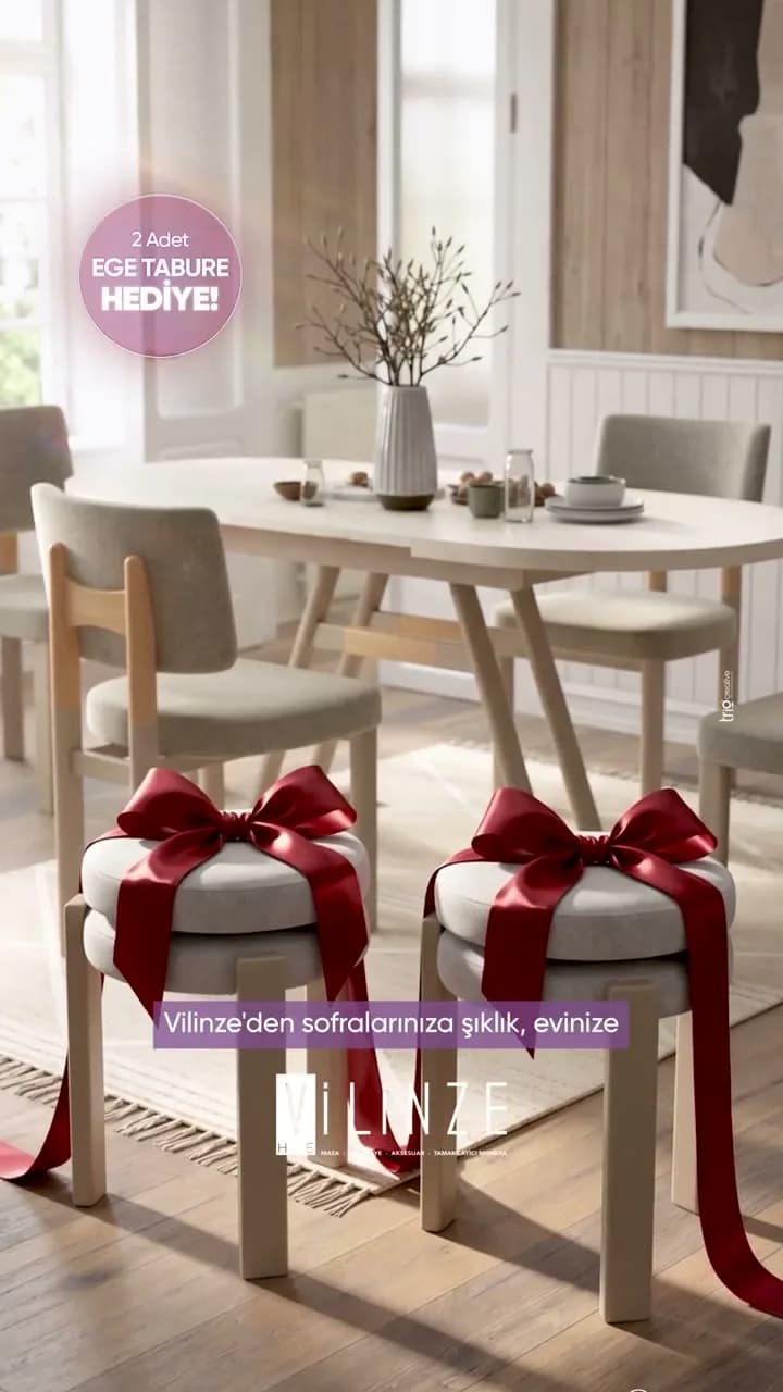 Vilinze masa takımı reels kapağı