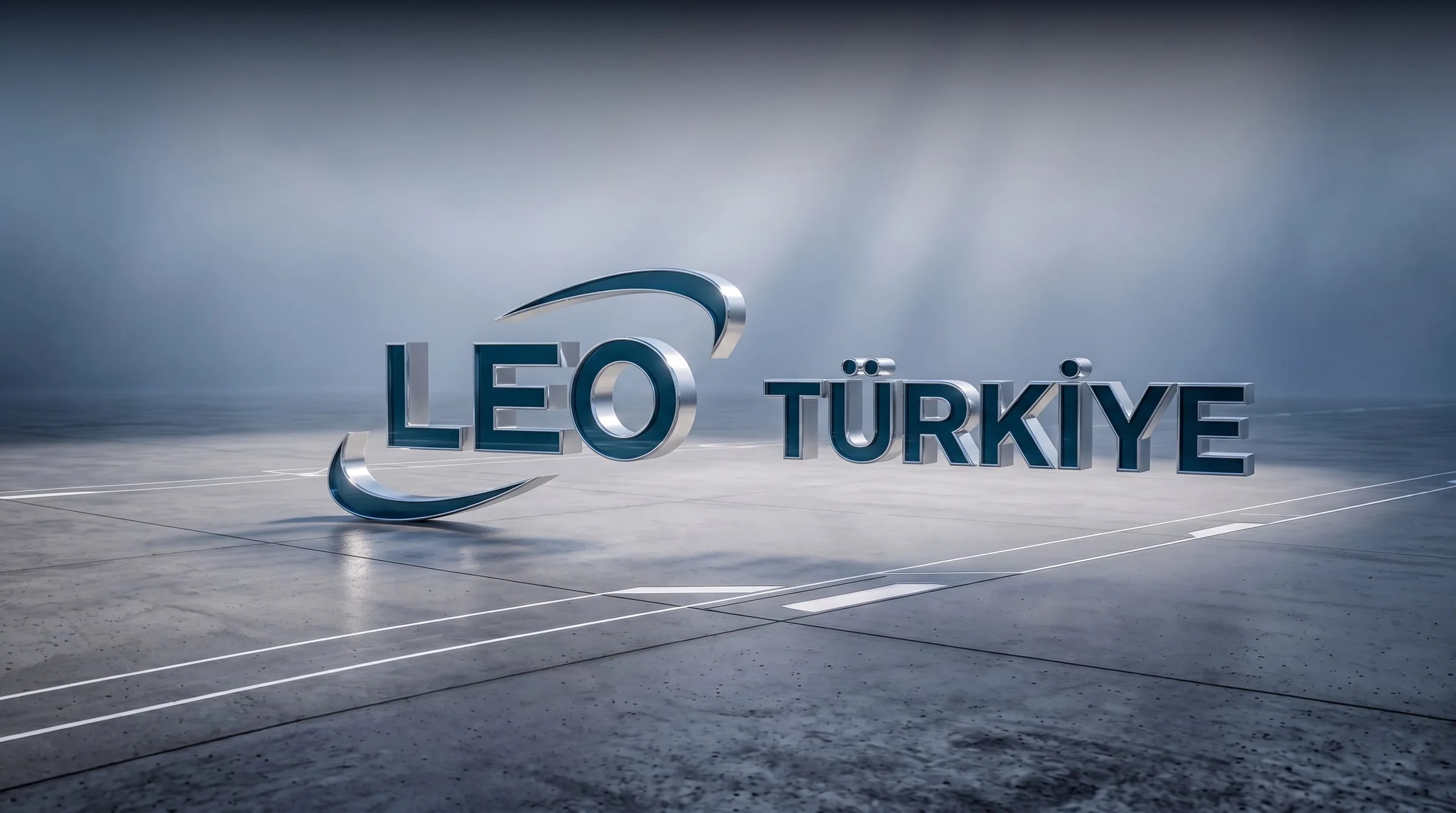 Leo Türkiye 3D logo açılış sahnesi