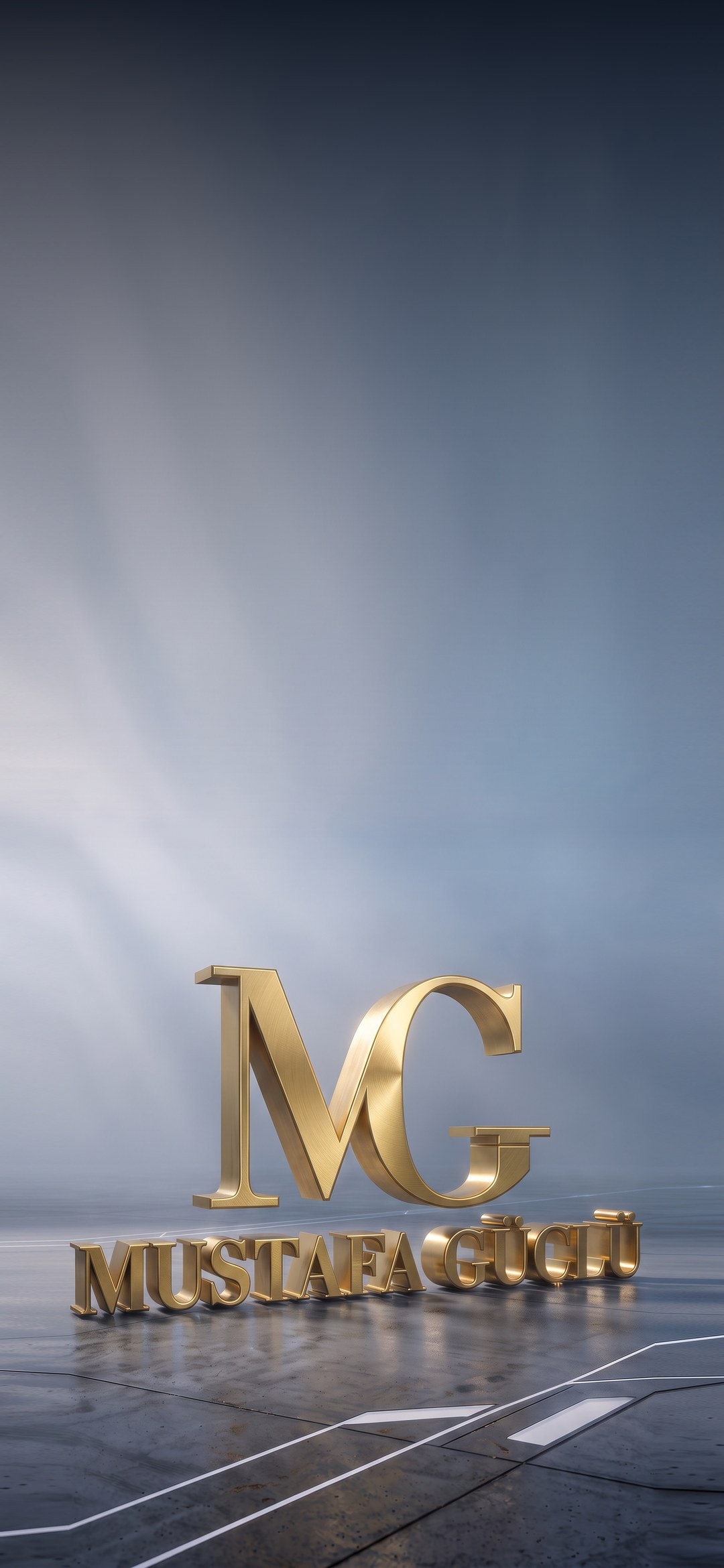Mustafa Güçlü Mobilya 3D logo açılış sahnesi