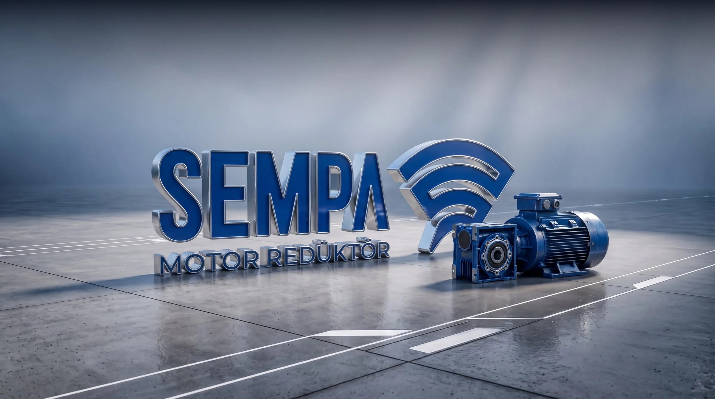 Sempa Motor 3D logo açılış sahnesi