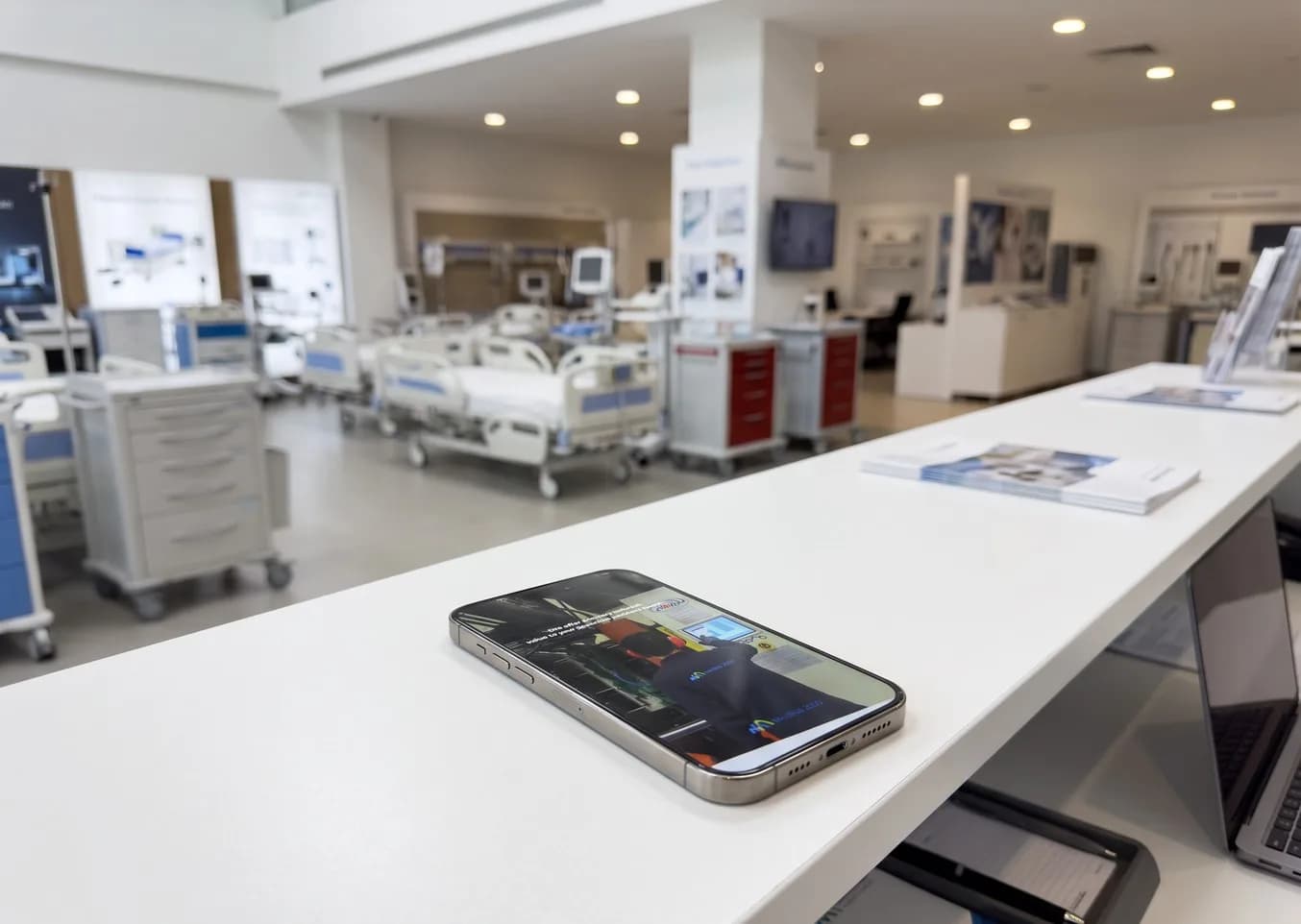 Medikal 2000 medikal ekipman sosyal medya yönetimi, hastane yatağı ve telefon