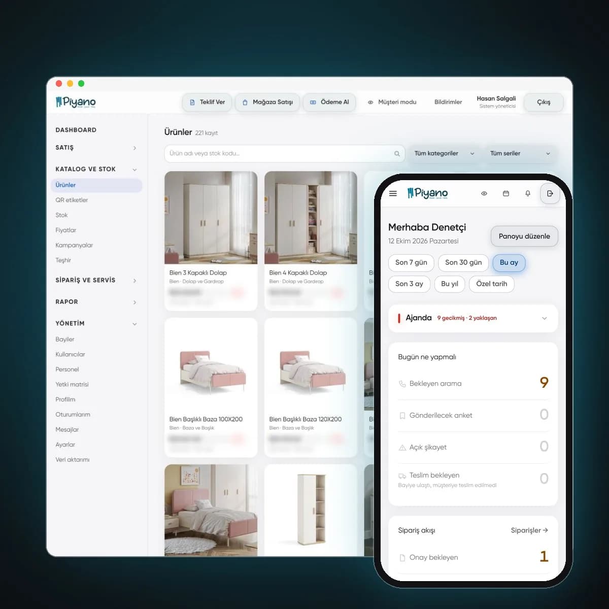 Piyano Genç Odası CRM ve Bayi Yazılımı – proje görseli