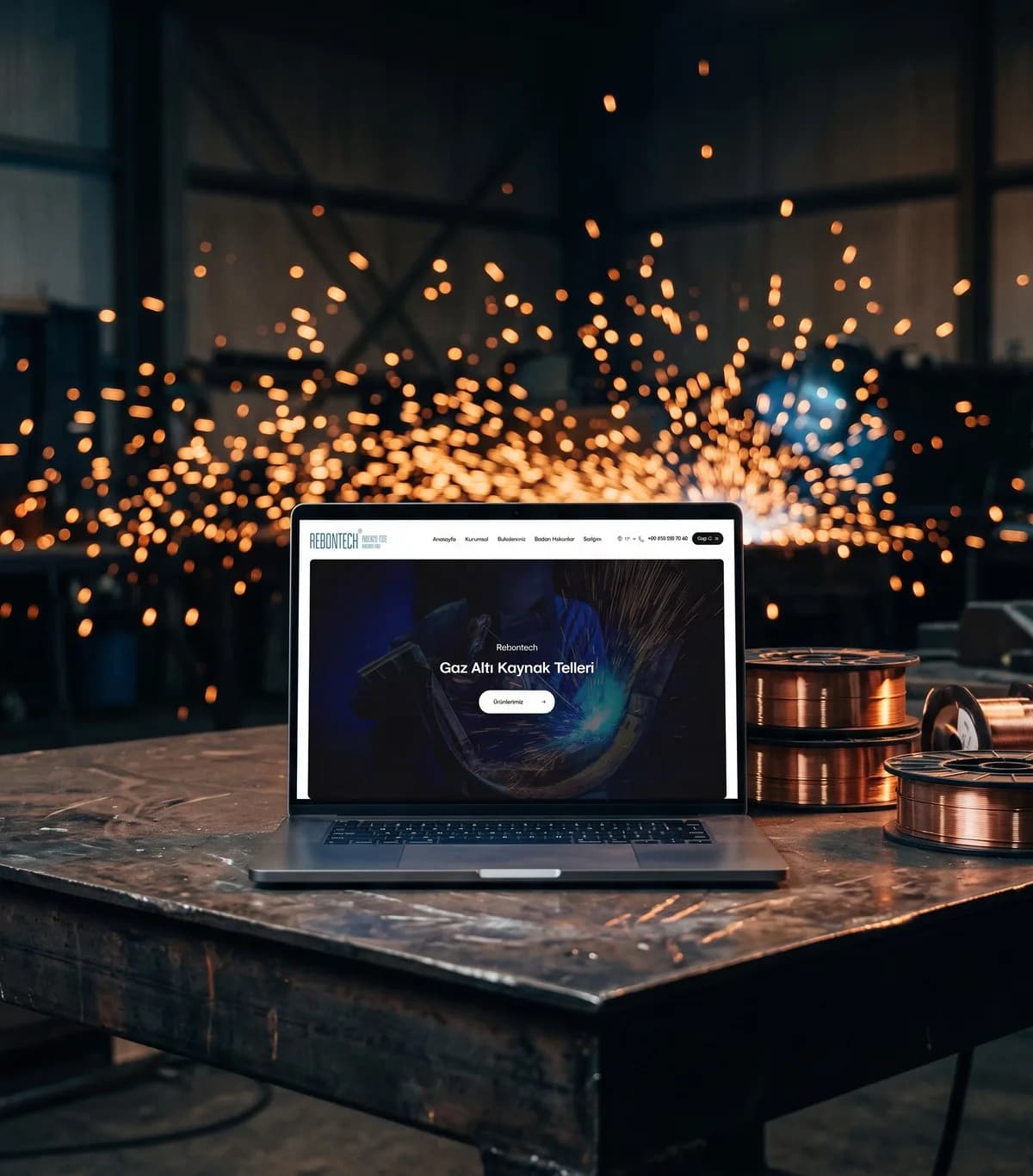 Rebontech Kaynak Teli Web Sitesi – kapak görseli