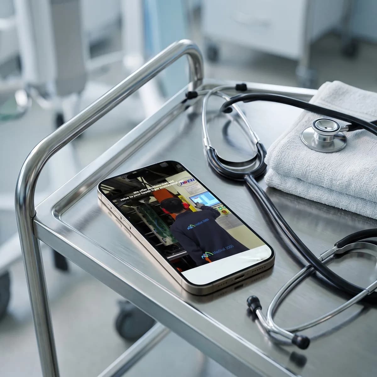 Medikal 2000 medikal ekipman sosyal medya yönetimi, hastane yatağı ve telefon