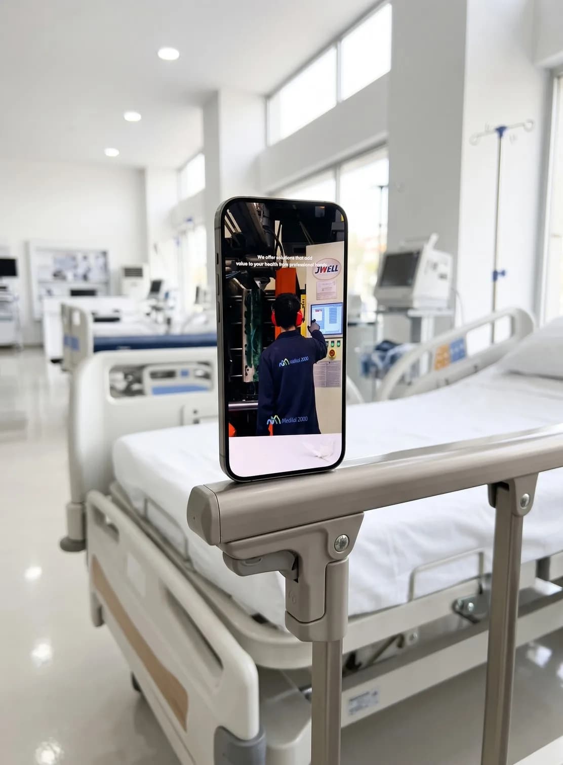 Medikal 2000 medikal ekipman sosyal medya yönetimi, hastane yatağı ve telefon