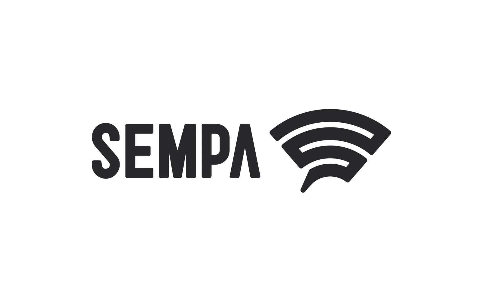 Sempa Pompa logosu, tek renk siyah versiyon